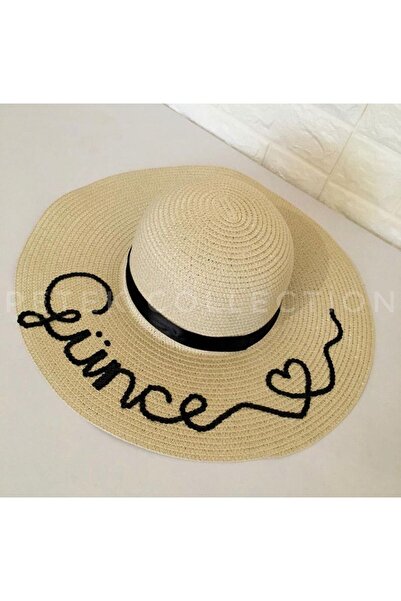 Petek Collection Kişiye Özel Tasarım Isimli Hasır Şapka (YAZIYI SORU KISMINA ...