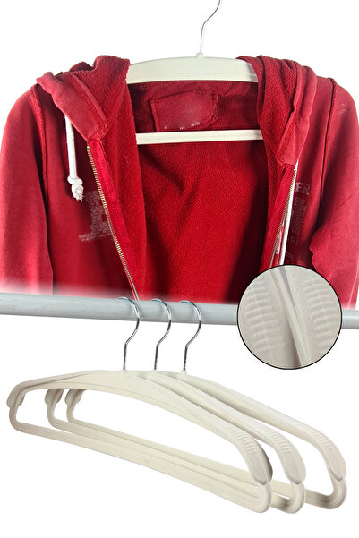 Binbirreyon Σετ κρεμάστρες για ρούχα με βελούδινη λεπτομέρεια στον ώμο - Αντι...