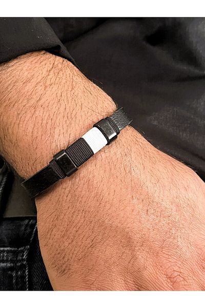 Farah Butik Men's Leather Bracelet Gift Bracelet