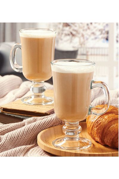 Paşabahçe كوب قهوة أيرلندي لاتيه زجاج 6 قطع 230 سم مكعب