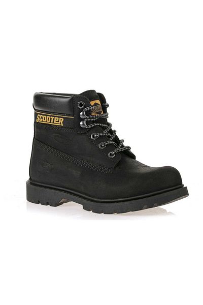Scooter Waterproof Leather Men's Black Boots M5130NS