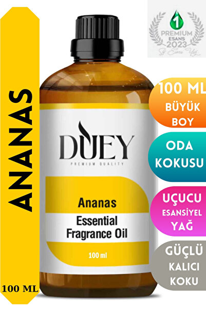 DUEY Ananas Uçucu Yağ 100ML Buhurdanlık Yağı Difüzör Esansı Oda Kokusu Esansı...