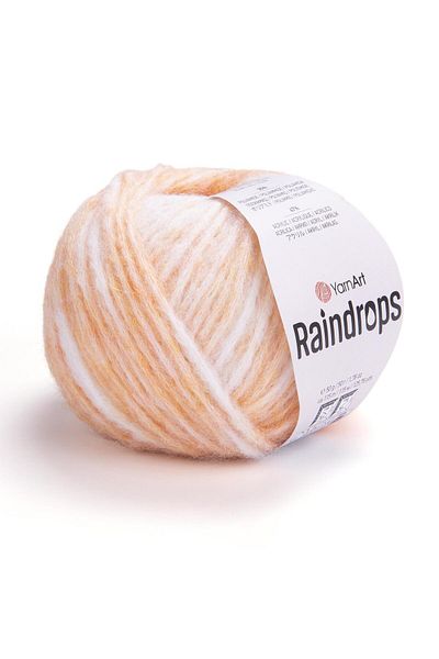 Yarnart RAINDROPS - ΜΠΡΟΥΜΕΝΟ ΧΕΙΡΟΠΛΕΚΤΟ ΣΚΟΡΔΟ EBRULI-2909