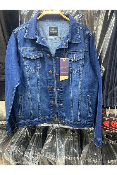 Bomonti Palton din denim albastru FRANK pentru bărbați