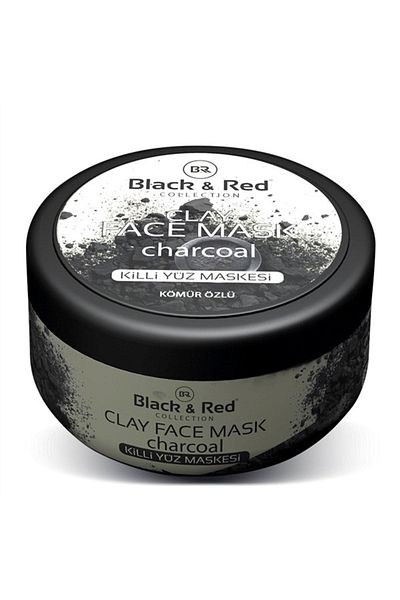 DORA Black & Red Clay Face Mask with Charcoal Extract 400gr X 4 Pieces