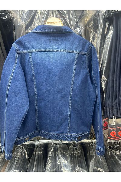 Bomonti Palton din denim albastru FRANK pentru bărbați