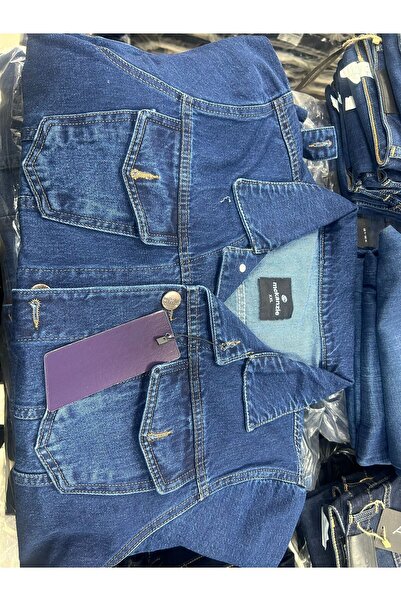 Bomonti Ανδρικό μπλε τζιν παλτό FRANK