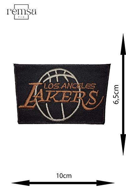 REMSATİC Ütü Ile Yapışan Arma - Yama - Patch - Los Angeles Lakers Modeli (10c...