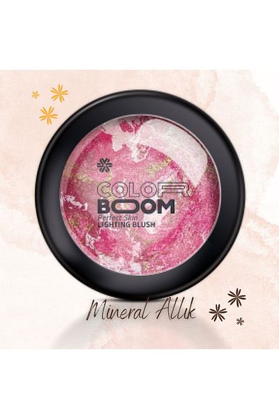color boom Perfect Skin Lighting Blush (024 Golden Fuchsia) - - Glowing Pink - Gold Blush