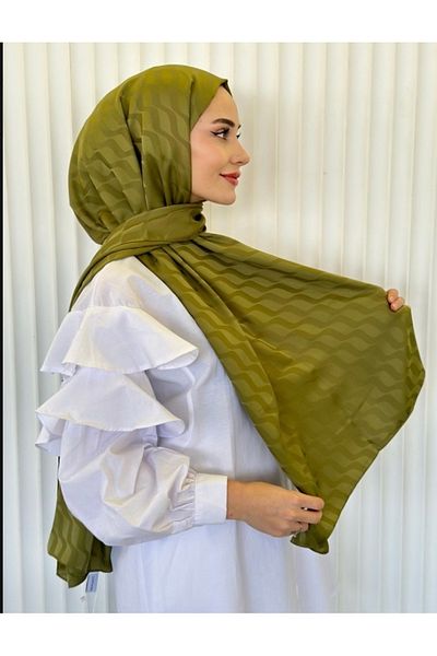 Misa Green Silk Waterway Shawl