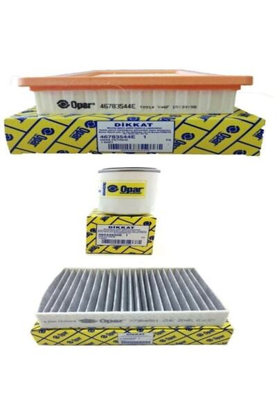 OPAR Fiat Egea Cross 1.4 Fire Benzinli 3lü Karbon Filtre Seti 2020 Sonrası