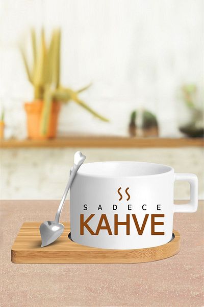 Bytwo Only Coffee Design - Cup - Spoon and Saucer - tkm1