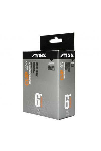 STIGA Cup 6-Piece Table Tennis Ball White