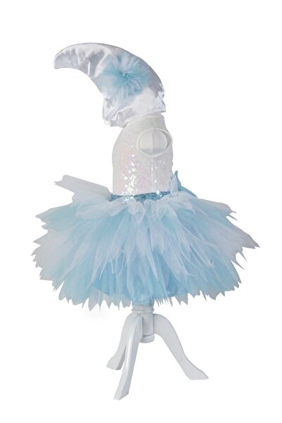 Papatya Girl's White Smurfette Costume