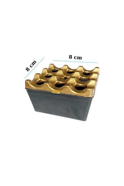 Entude Gold Izgara Kül Tablası , Melamin Izgaralı Küllük, Kafe Küllüğü, Kare Kırılmaz Restoran Küllüğü