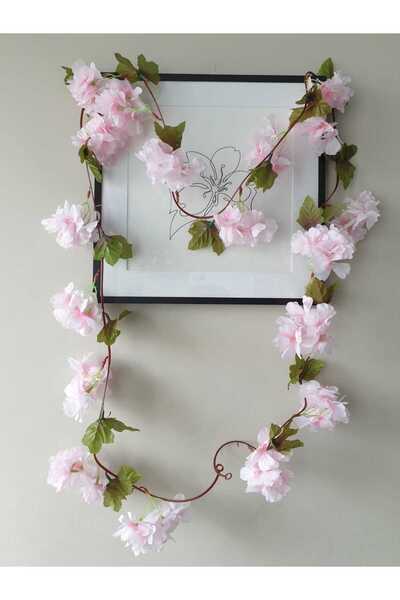 Dekosimge Yapay Japon Bahar Dalı Sarmaşık 220 Cm Sarkan Sarkıt Çiçek Demet