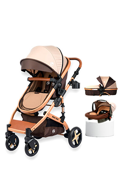 Maxi Taxi Fast Pro Alüminyum Travel Sistem Bebek Arabası - Kahve