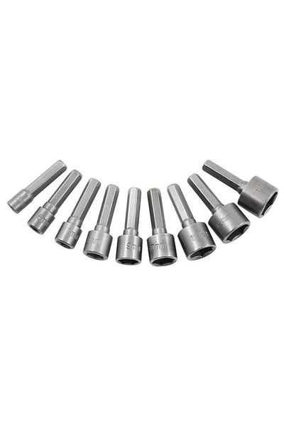 Titi 5537 Bits Socketed Nut Adapter Set 9 Pieces