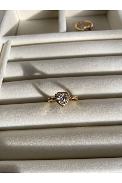 Accessories Adjustable Heart Jewelled Ring