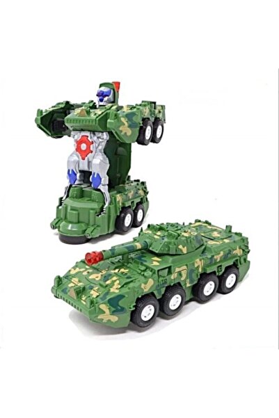 RAMO'S STORE OYUNCAK TANK ROBOTA DÖNÜŞEN SESLİ IŞIKLI TANK (ASKERİ TANK)