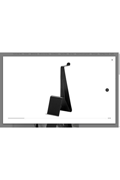 IKEA MÖJLIGHET stalak za slušalice i tablet, crni