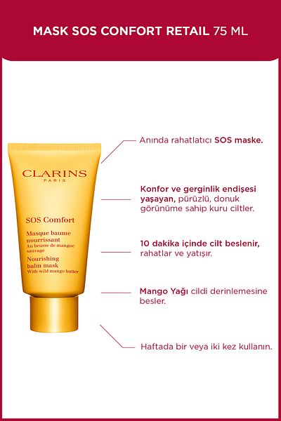 Clarins Sos Comfort - Nourishing Cream Mask 75 ml Tube