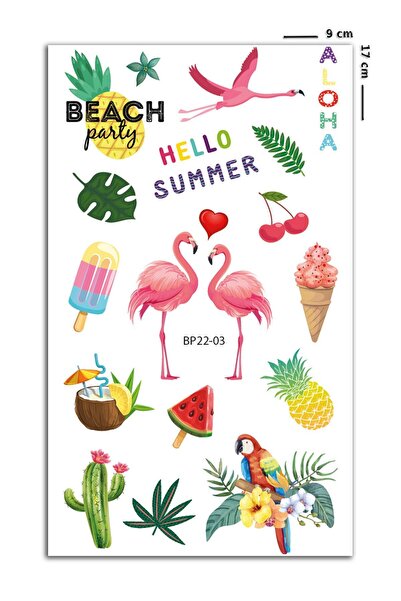 BP Tattoo Summertime Flamingo Geçici Dövme