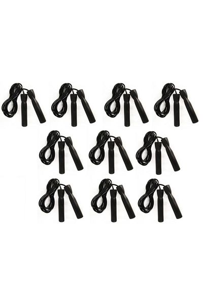 Delta Black 10 Pieces Bearing Length Adjustable Black Jump Rope