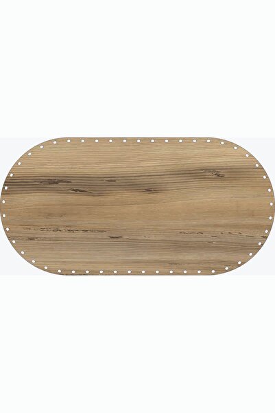 SUN LAZER Rattan Örgü Taban Plakası Oval 40x20 Keçe