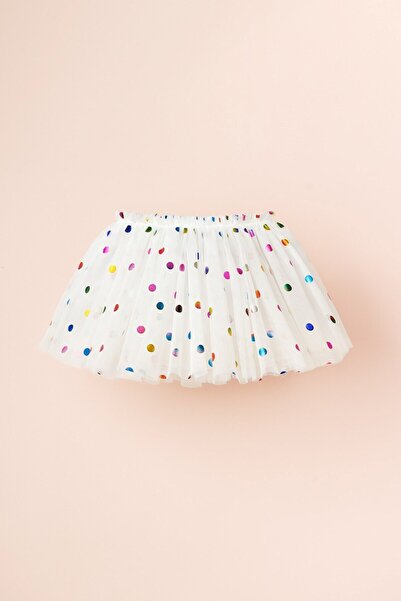 Banamio Fustă tutu cu căptușeală cu buline colorate Buenos