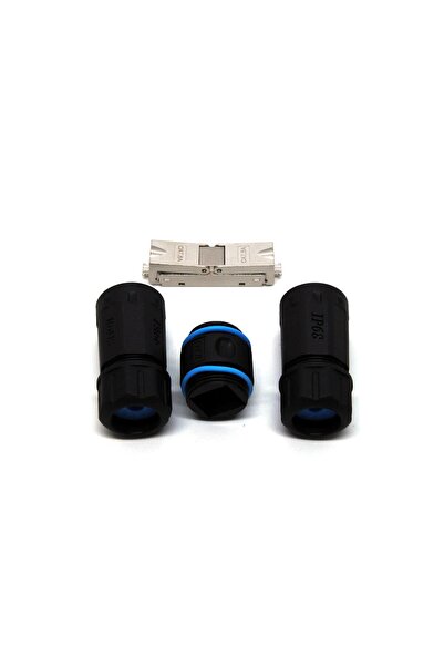 Ip68 Dış Mekan Coupler, Lan Kablosu Uzatmak Için Cat6a Stp Idc Idc Ip68 Outdoor Coupler F