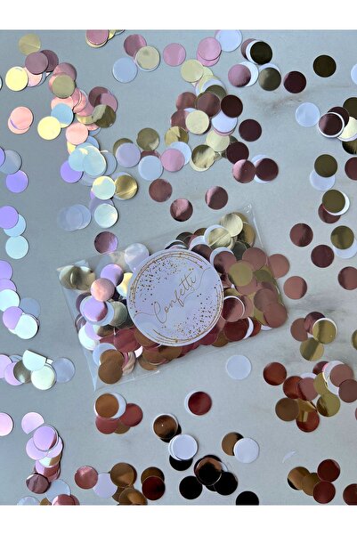 The Istanbul Event 50'li Konfeti Paketi Seti - Stickerlı Paketli Düğün, Nikah...