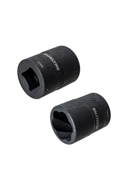 İzeltaş 1/2" Twist Socket Set Damaged Bolt, Nut Removal 10 Pieces