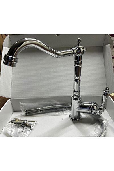 NSA Su Armatürleri Rustik Krom Evye Batarya