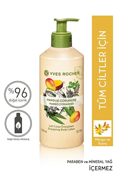 Yves Rocher Nemlendirici Vücut Losyonu - Canlandırıcı Mango Kişniş - 390ml-31253