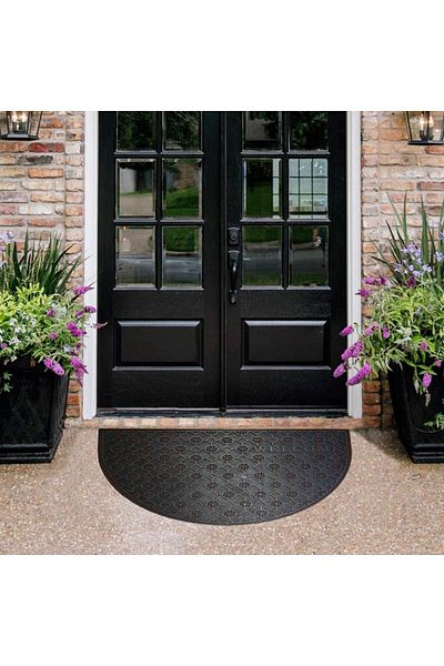 Stepmat Red Welcome Written Dust and Mud Scraper Rubber Door Front Mat