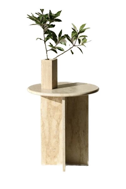 Sinem Şahin Mimarlık Mermer Yan Sehpa