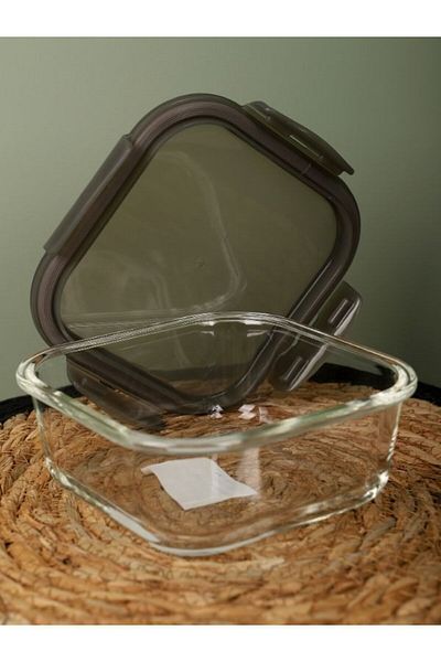Viyalente Euro Oven & Storage Container Square 750 ml Gray -| 400°C Safe as Heat
