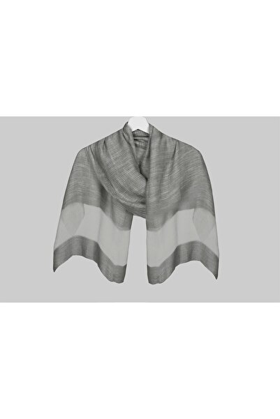 ARMANDA Smoke Color 30% Silk Antique Shawl