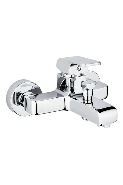 İSAOĞLU YAPI Bathroom Faucet Square Design Bathroom Tap Brass Large Model