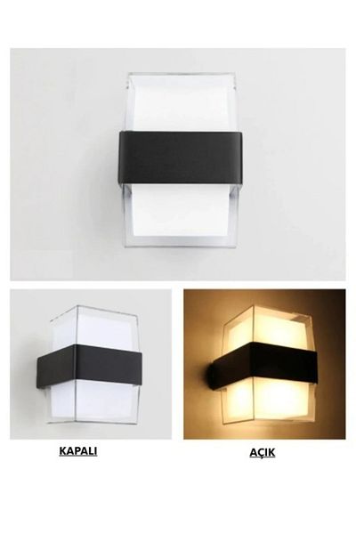 Ucuz Geldi Prism Led Sconce 12 Watt Daylight 3200k Indoor and Outdoor Cata Bora Led Sconce Ip54
