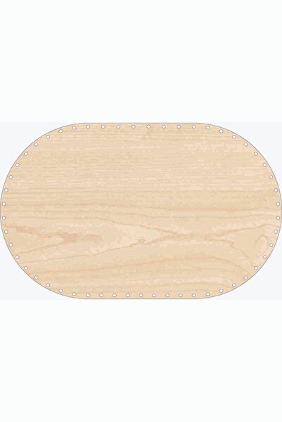 SUN LAZER Rattan Örgü Taban Plakası Oval 40x25 Banu
