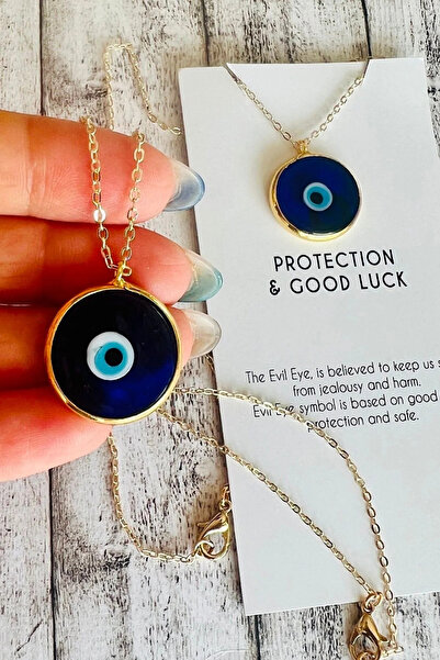 Talia&Talia Nazar Boncuklu Kolye - Koyu Mavi