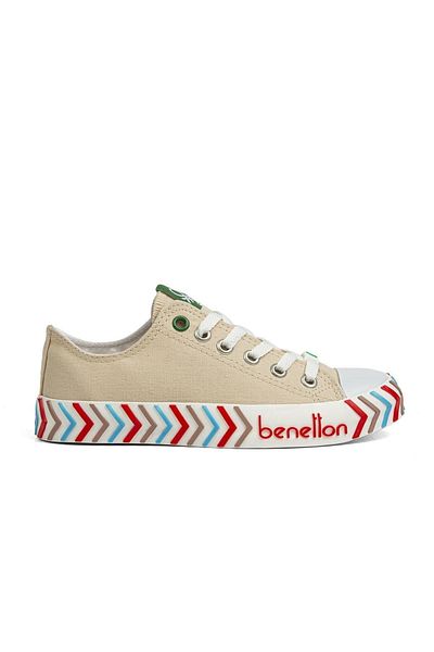 Benetton ® |   Bn-30624-3374 Bej - Pantofi sport dama