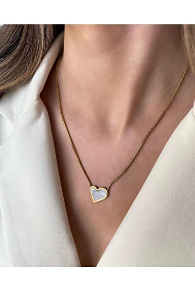 ertek grup Heart Patterned Anti-Tarnish Steel - Cross and Close Detail