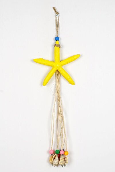 Entude Dekoratif Deniz Kabuklu Yıldız Duvar Süsü, Deniz Yıldızı Rüzgar Çanı