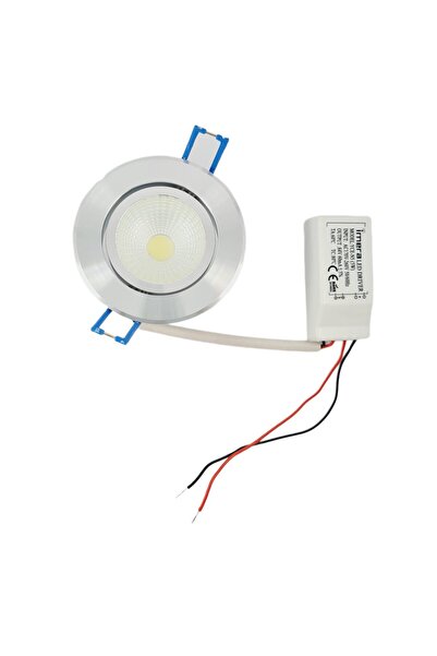 Festival Mobilya 3 WATT LED SPOT TRAFOLU KROM KASA BEYAZ IŞIK (YCE-N3) ( 2 AD...