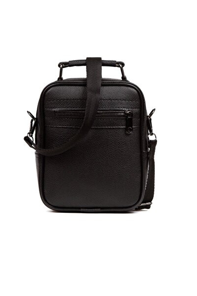 NEWISH POLO ACCESSORIES Чорна шкіряна сумка через плече Baglina