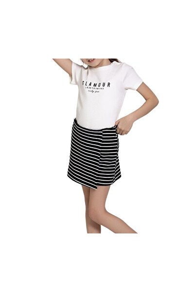 SANTRALBEBE Set fuste pantaloni scurți cu dungi pentru fete