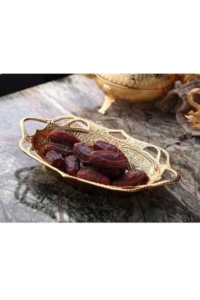 İnova Home Decor Gold Color Ahsen Snack Bowl and Date Bowl